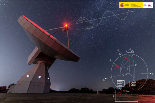 Imagen de la actividad observando las estrellas