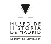 Museo de Historia de Madrid. Museos Municipales. Logo con una imagen geométrica de la fachada del edificio.