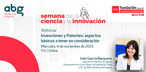 Webinar Patentar Invenciones Semana Ciencia CAM