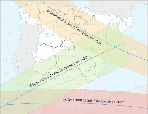 Imagen de conferencia triada de eclipses solares
