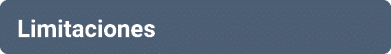 Limitaciones