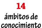 14 ámbitos de conocimiento