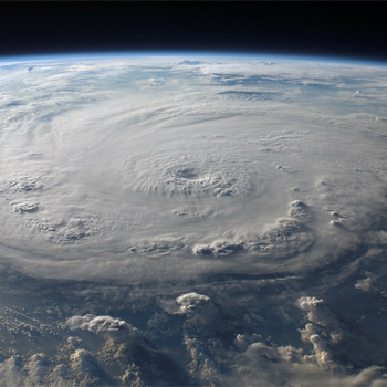 Huracán visto desde el espacio. / WikiImages (PIXABAY)