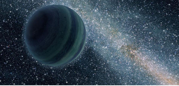 La concepción de este artista ilustra un planeta parecido a Júpiter solo en la oscuridad del espacio, flotando libremente sin una estrella madre. Los astrónomos descubrieron evidencia de 10 mundos tan solitarios, que se cree que fueron "arrancados" o expulsados del sistema solar en desarrollo. / NASA/JPL-Caltech