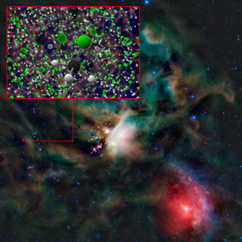 ALMA ha descubierto el organohalogenado cloruro de metilo (freón 40) alrededor de  estrellas jóvenes de IRAS 16293-2422. / B. Saxton (NRAO/AUI/NSF); NASA/JPL-Caltech/UCLA