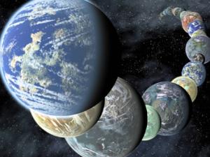 Representación artística de cómo eran los planetas antes de la estrella Kronos los envolviera. / NASA/JPL-Caltech/R. Hurt (SSC-Caltech)