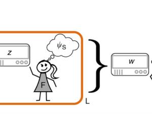 Los argumentos de Wigner y Deutsch. El agente F mide la espín S de un átomo de plata en la dirección vertical, obteniendo el resultado z. / Daniela Frauchiger & Renato Renner. 2018. DOI: 10.1038/s41467-018-05739-8