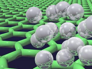 Hidrógeno sobre estructura de grafeno. / UCL Mathematical and Physical Sciences (FLICKR)