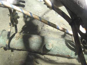 Culebrina (cañón) Santa Bárbara, rescatado del pecio de Las Mercedes. /CSIC