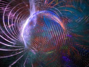 Recreación artística de la variedad espectral de un púlsar. / D.TORRES-J.WILDFIRE