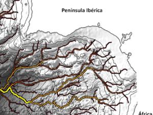 Ramales de la corriente salina del Mediterráneo al acceder al Atlántico. /M.GASSER/J.LL.PELEGRÍ (ICM)