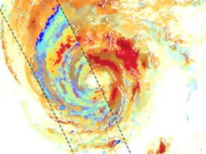 Observación de un perfil del Huracán Leslie, que alcanzó la Península Ibérica en octubre de 2018. / ROHP-PAZ