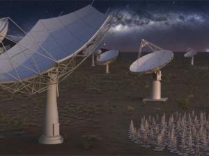 Recreación artística de antenas del SKA. / SKA Organisation (CSIC)