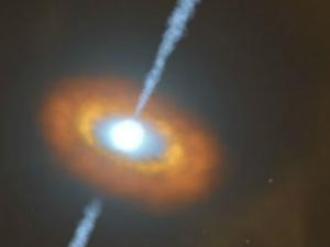 Imágenes artísticas del Agujero Negro. / NASAs Goddard Space Flight Center.