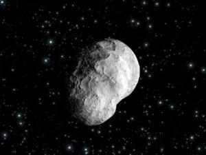 Impresión artística de un asteroide (Steins) / ESA, image by C.Carreau
