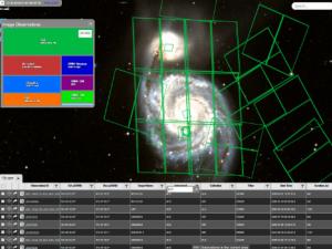 La intuitiva interfaz de ESASky. / ESA