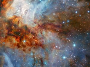 En estas nuevas observaciones del Very Large Telescope de ESO, puede verse el cúmulo estelar RCW 38 en todo su esplendor. Esta imagen fue tomada durante las pruebas de la cámara HAWK-I con el sistema de óptica adaptativa GRAAL.  / ESO/K. Muzic