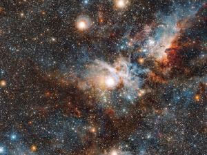 La nebulosa Carina en luz infrarroja. / ESO/J. Emerson/M. Irwin/J. Lewis