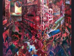 Metrópoli de Georges Grosz (1916-1917) / Museo Thyssen – Bornesmiza. Madrid.