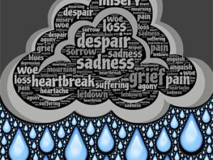 Tristeza, ilustración. / johnhain (PIXABAY)