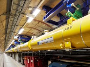 Vista del túnel de 3,4 km del acelerador XFEL.