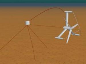 Simulación de un dispositivo GESMEY de 1,2 MW con boya de fondeo giratoria. / UPM