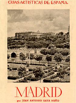 Sobrecubierta de la Guía artística de Madrid 